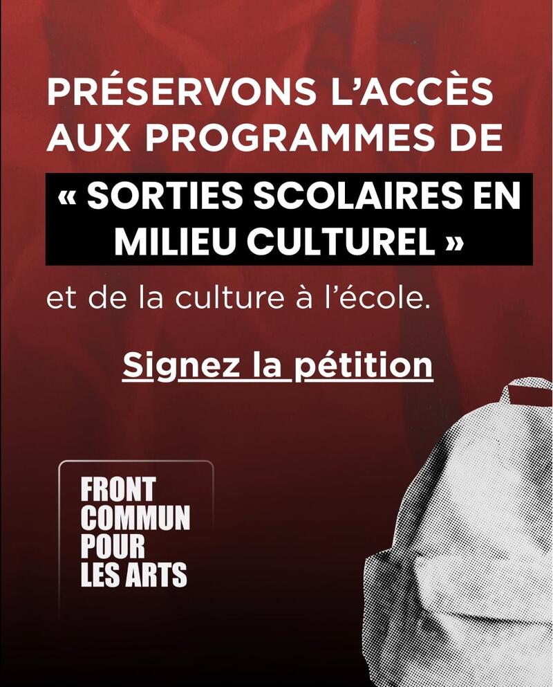 Communiqué de presse - La culture à l’école : un engagement à respecter